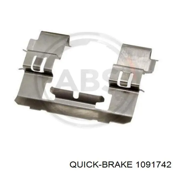 109-1742 Quick Brake kit de molas de fixação de sapatas de disco dianteiras