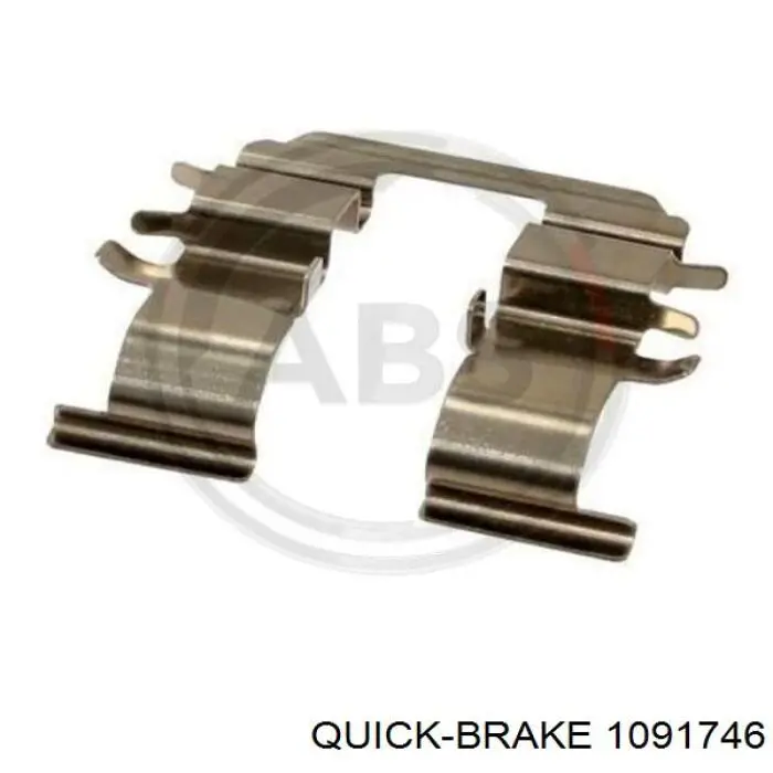 109-1746 Quick Brake kit de molas de fixação de sapatas de disco traseiras