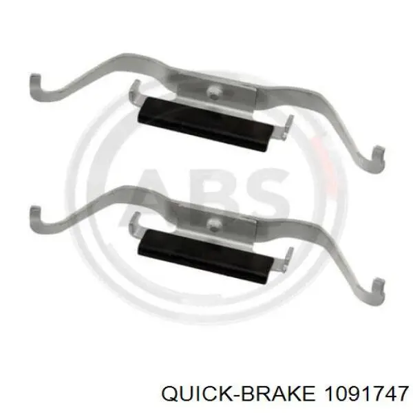 1091747 Quick Brake kit de molas de fixação de sapatas de disco dianteiras