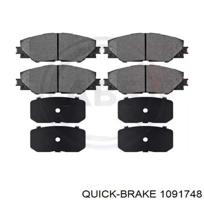 Комплект пружинок крепления дисковых колодок, передних Quick Brake 1091748 цена, от 9.42 USD