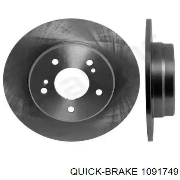 1091749 Quick Brake Пластина противоскрипная крепления тормозной колодки задней