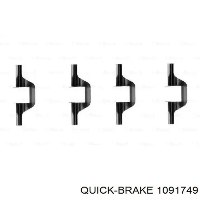 Купить 1091749 Quick Brake Пластина противоскрипная крепления тормозной колодки задней