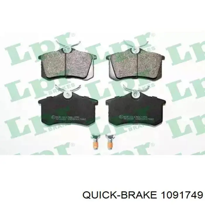 Пластина противоскрипная крепления тормозной колодки задней Quick Brake 1091749 цена, от 3.76 USD
