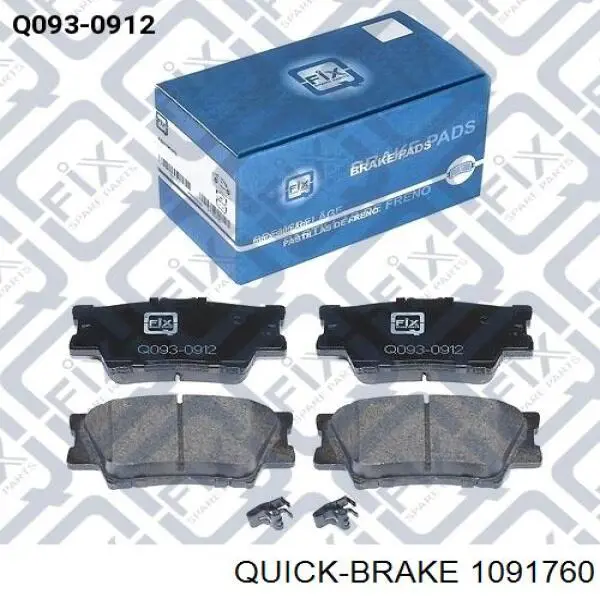 Комплект пружинок крепления дисковых колодок задних Quick Brake 1091760 цена, от 5.81 USD