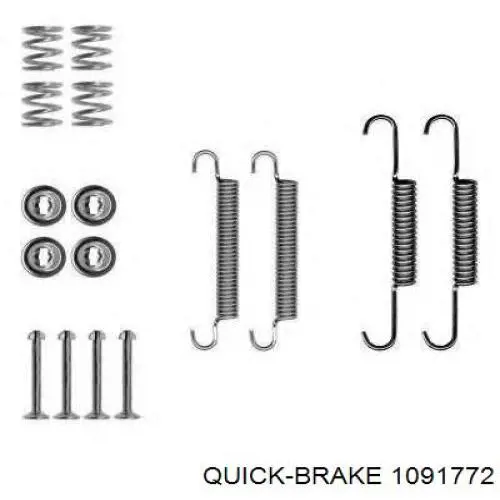 Купить 1091772 Quick Brake Комплект пружинок крепления дисковых колодок передних