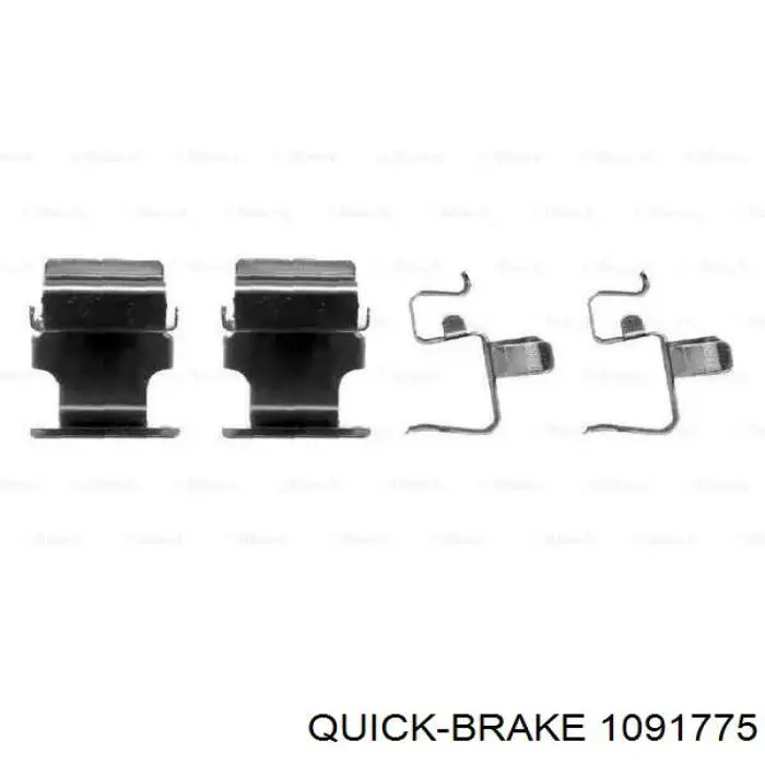 1091775 Quick Brake Комплект пружинок крепления дисковых передних колодок