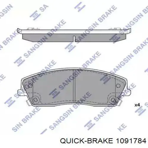 Комплект пружинок крепления дисковых колодок, передних Quick Brake 1091784 цена, от 15.16 USD