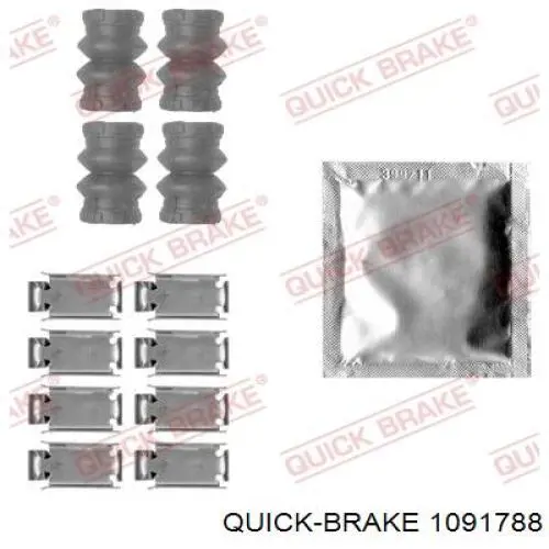 109-1788 Quick Brake ремкомплект тормозных колодок