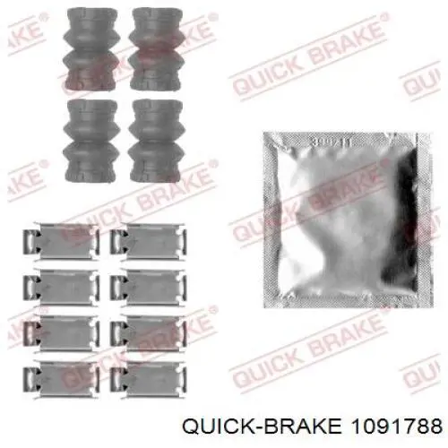 109-1788 Quick Brake kit de reparação das sapatas do freio