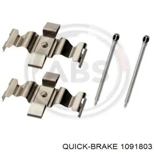 Ремкомплект передніх гальм 1091803 Quick Brake