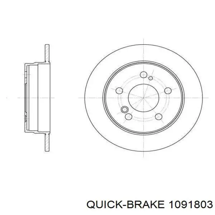 Купить 1091803 Quick Brake Ремкомплект тормозов передних