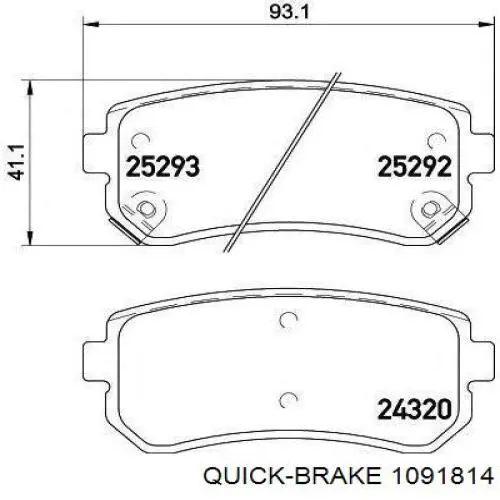 Купить 1091814 Quick Brake 