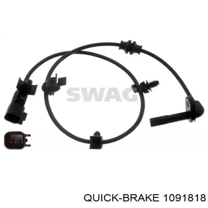 Комплект пружинок крепления дисковых колодок задних 1091818 Quick Brake