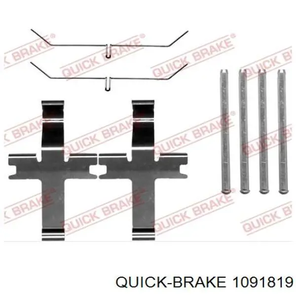 1091819 Quick Brake sapatas do freio dianteiras de disco