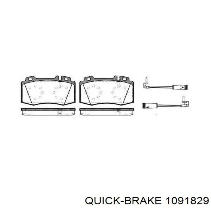 109-1829 Quick Brake kit de reparação das sapatas do freio
