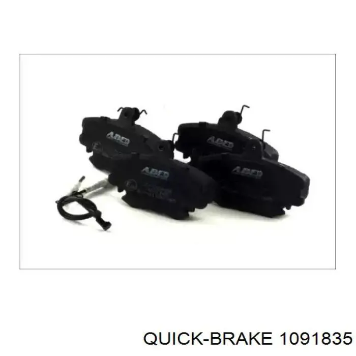 Комплект пружинок крепления передних дисковых колодок Quick Brake 1091835