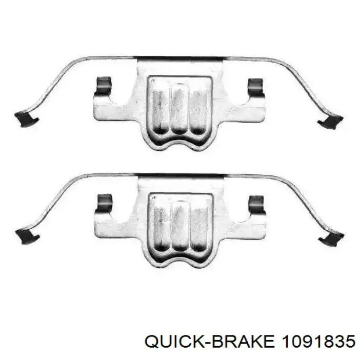 Комплект пружинок крепления дисковых колодок передних 1091835 Quick Brake