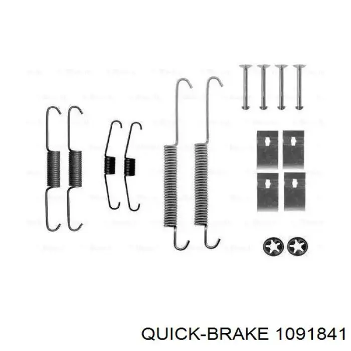 Комплект пружинок крепления дисковых колодок передних 1091841 Quick Brake
