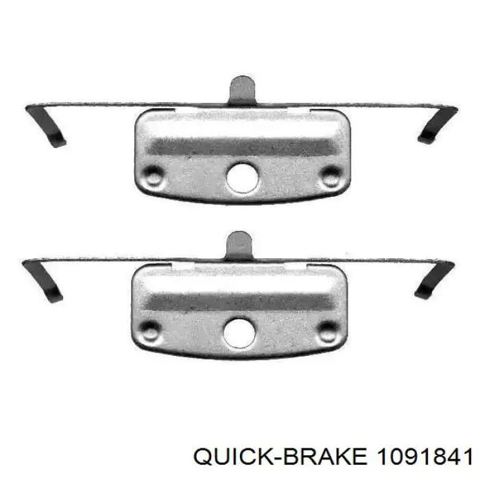 Комплект пружинок крепления дисковых колодок, передних Quick Brake 1091841 цена, от 7.11 USD