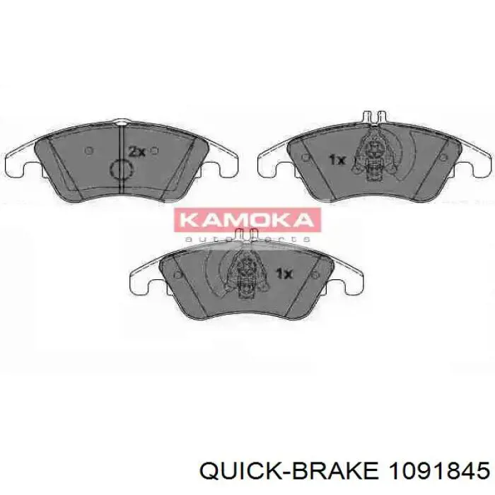 109-1845 Quick Brake комплект пружинок крепления дисковых колодок передних
