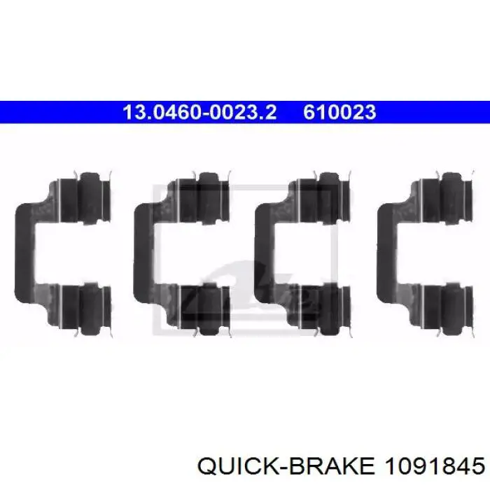 Комплект пружинок крепления дисковых колодок, передних Quick Brake 1091845 цена, от 7.27 USD