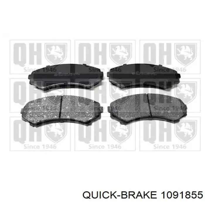 Ремкомплект тормозных колодок 1091855 Quick Brake