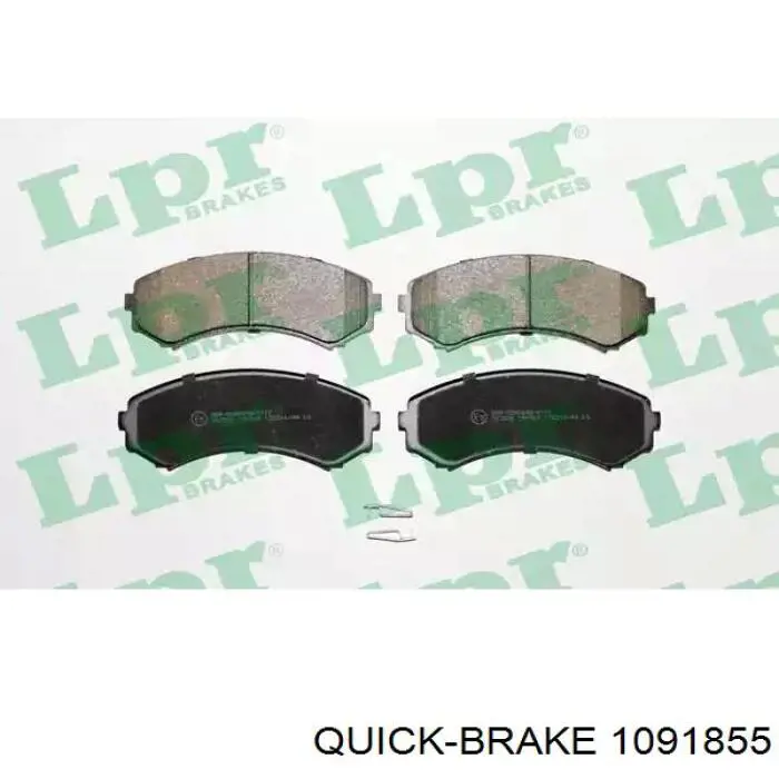 Ремкомплект тормозных колодок Quick Brake 1091855