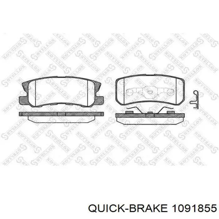 Купить 1091855 Quick Brake Ремкомплект тормозных колодок