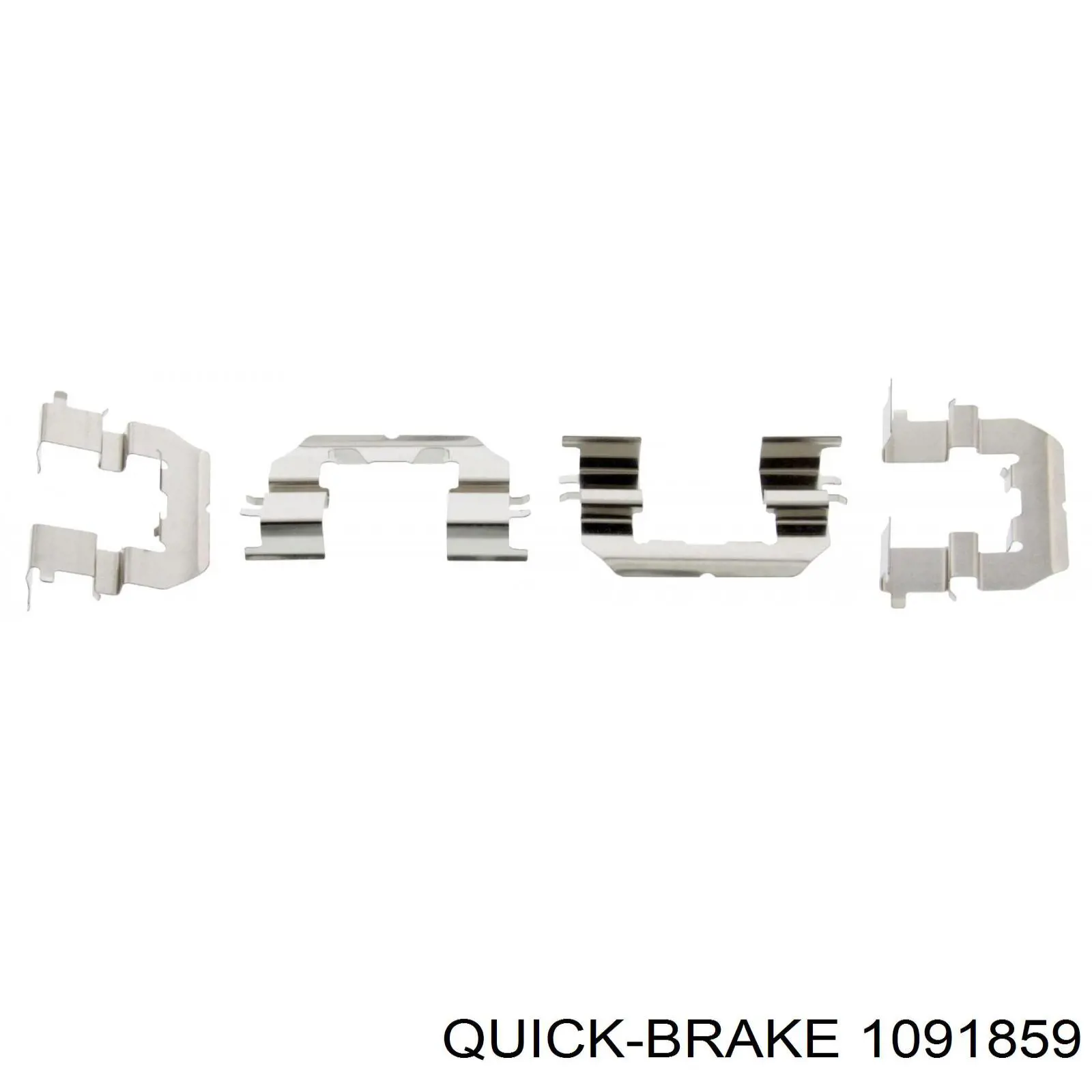 Комплект пружинок крепления дисковых колодок, передних Quick Brake 1091859 цена, от 8.34 USD