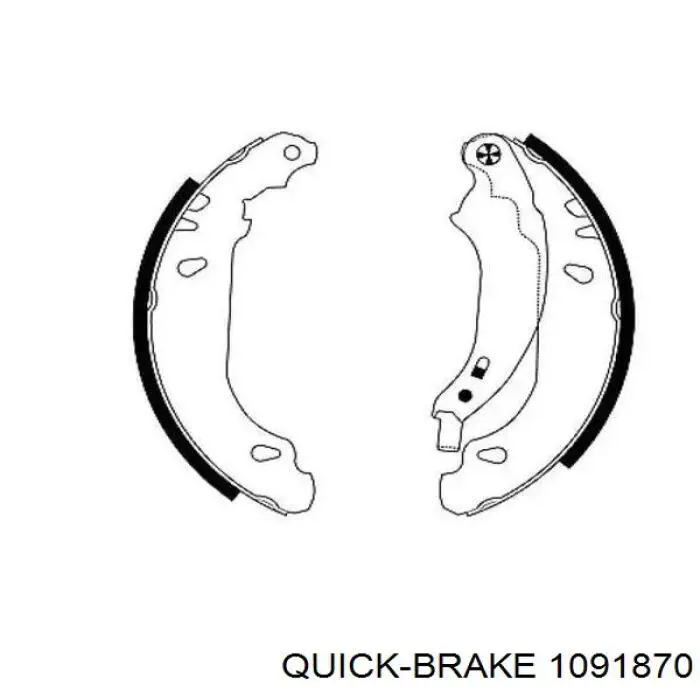 Комплект пружинок крепления дисковых колодок передних 1091870 Quick Brake