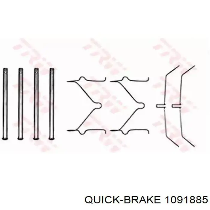 1091885 Quick Brake kit de reparação das sapatas do freio