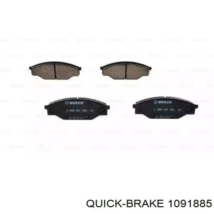 Купить 1091885 Quick Brake Ремкомплект тормозных колодок