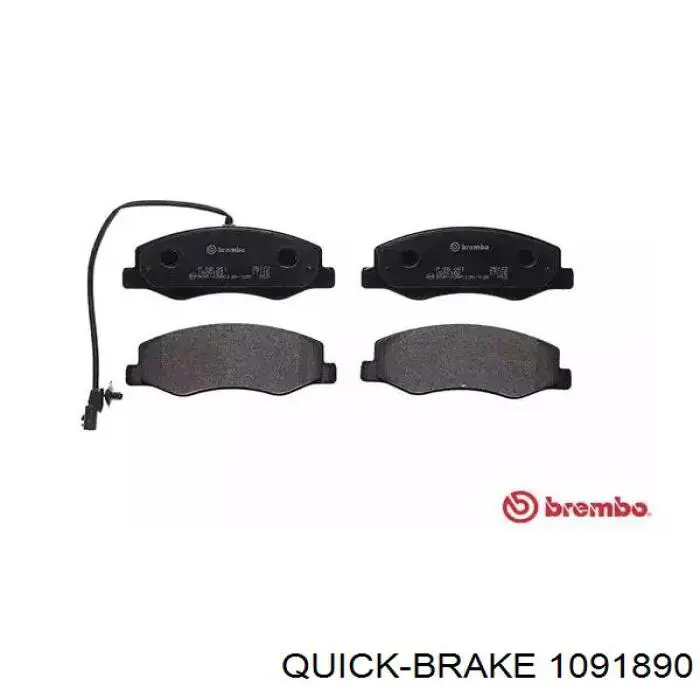 Комплект пружинок крепления дисковых колодок задних Quick Brake 1091890 цена, от 13.46 USD