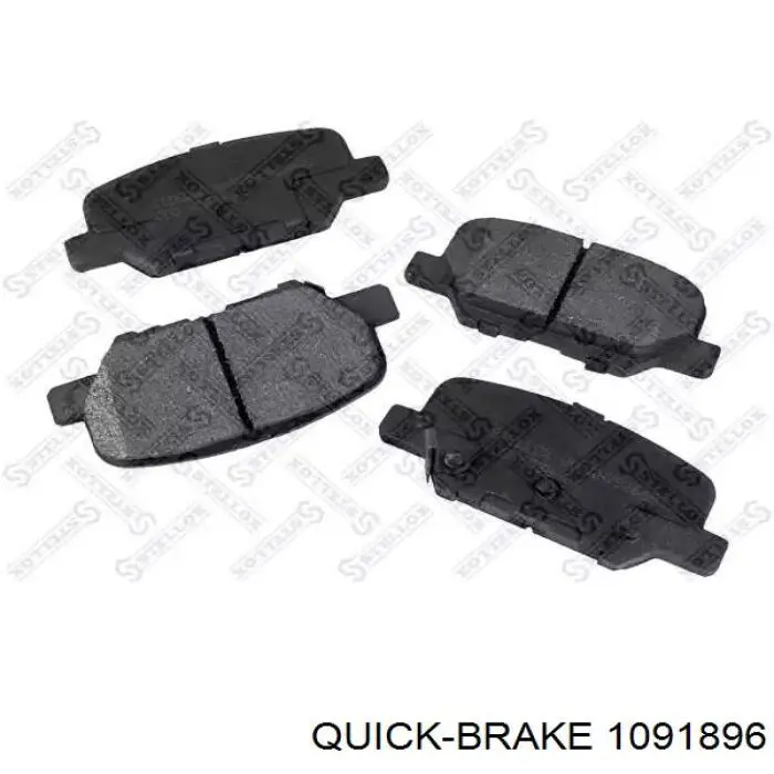 Задние тормозные колодки 1091896 Quick Brake