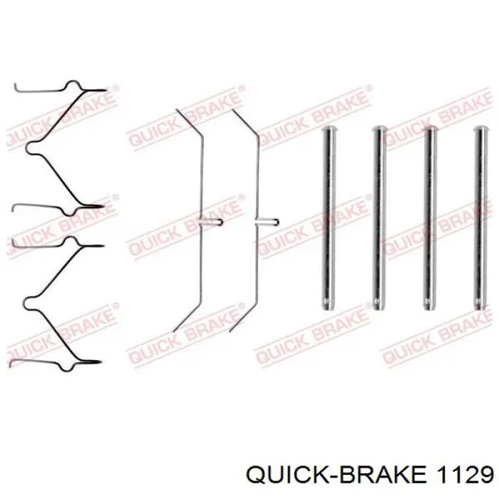 Ремкомплект тормозных колодок 1129 Quick Brake