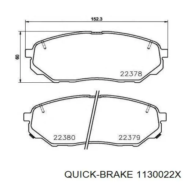 1130022X Quick Brake kit de reparação de suporte do freio dianteiro