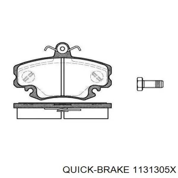 Ремкомплект тормозного суппорта переднего Quick Brake 1131305X