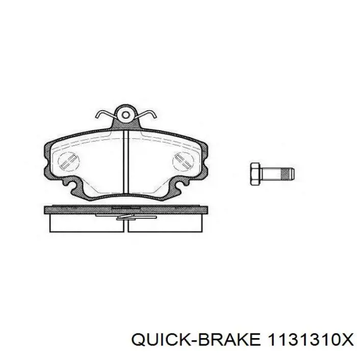 Купить 1131310X Quick Brake Ремкомплект переднего суппорта