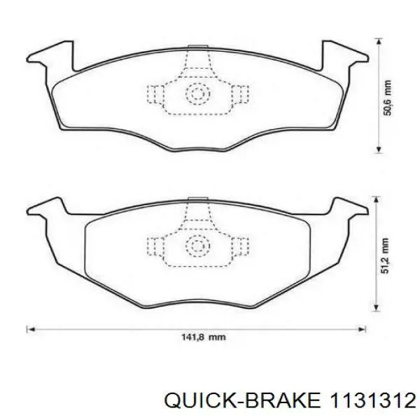 Купить 1131312 Quick Brake Ремкомплект переднего суппорта