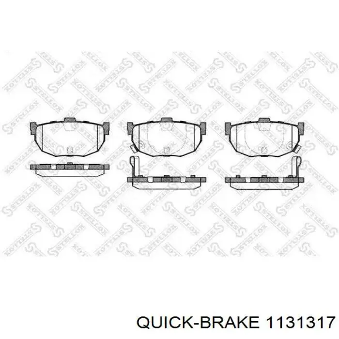Ремкомплект переднего суппорта 1131317 Quick Brake