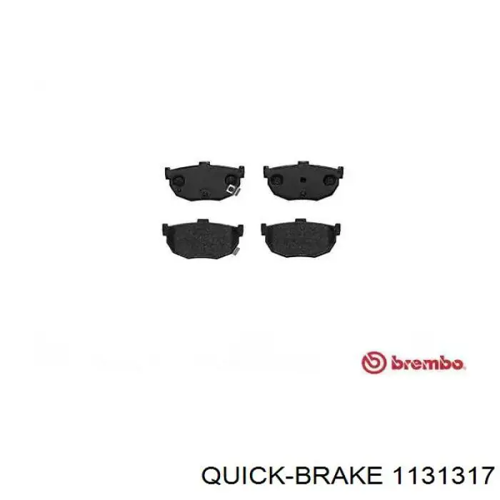 Ремкомплект тормозного суппорта переднего Quick Brake 1131317