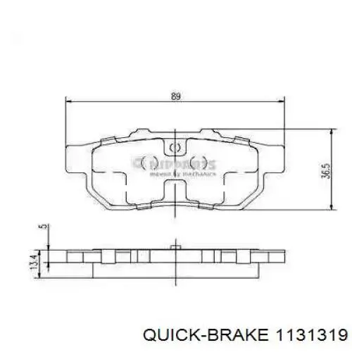 Ремкомплект переднего суппорта 1131319 Quick Brake