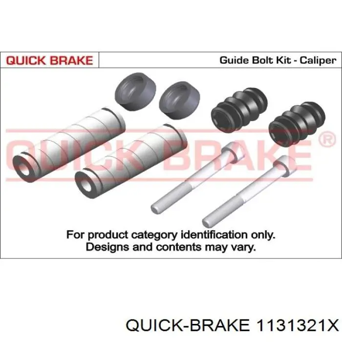 1131321X Quick Brake ремкомплект суппорта тормозного переднего