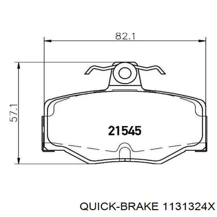 Ремкомплект суппортов Quick Brake 1131324X цена, от 6.22 USD