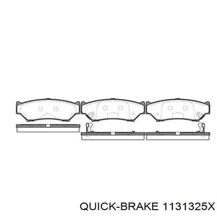 1131325X Quick Brake Ремкомплект суппорта тормозного, переднего