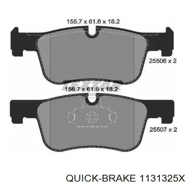 Купить 1131325X Quick Brake Ремкомплект переднего суппорта