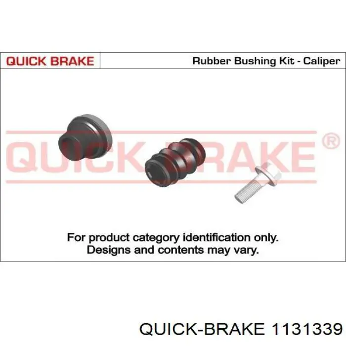 Juego de reparación, pinza de freno trasero 1131339 Quick Brake