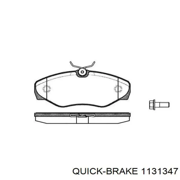 Juego de reparación, pinza de freno delantero 1131347 Quick Brake