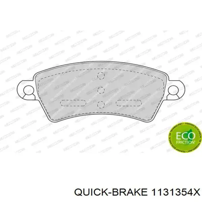 Купить 1131354X Quick Brake Ремкомплект переднего суппорта