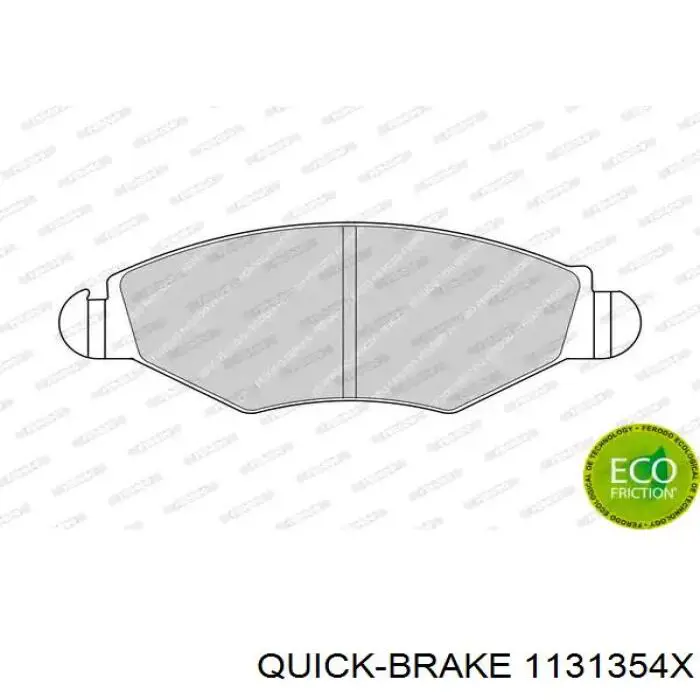 Ремкомплект тормозного суппорта переднего Quick Brake 1131354X